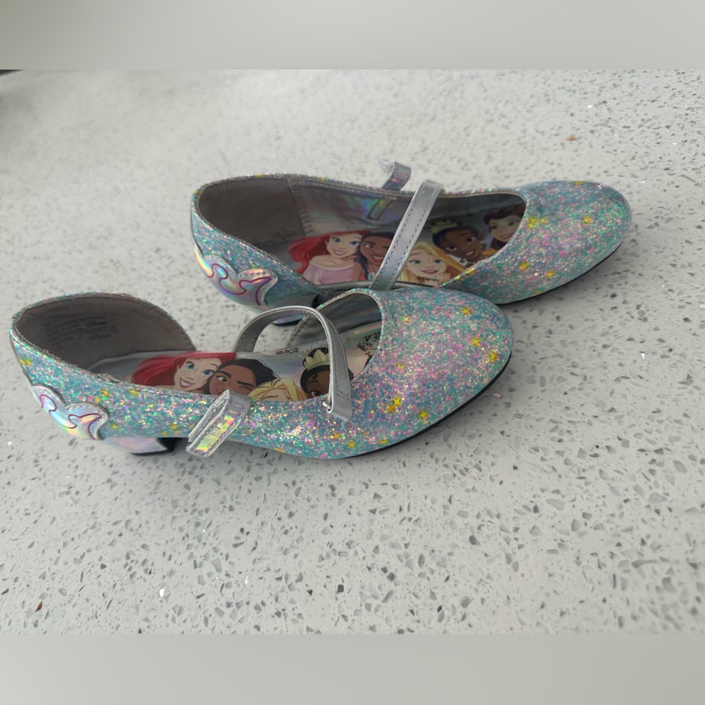 Girls Disney Princess Shoes w/ Mini Heel